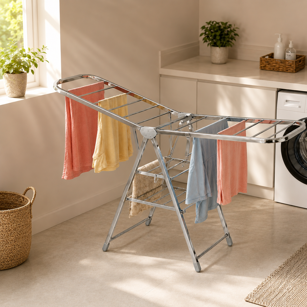 Klappbarer Wäscheständer, 160 cm
