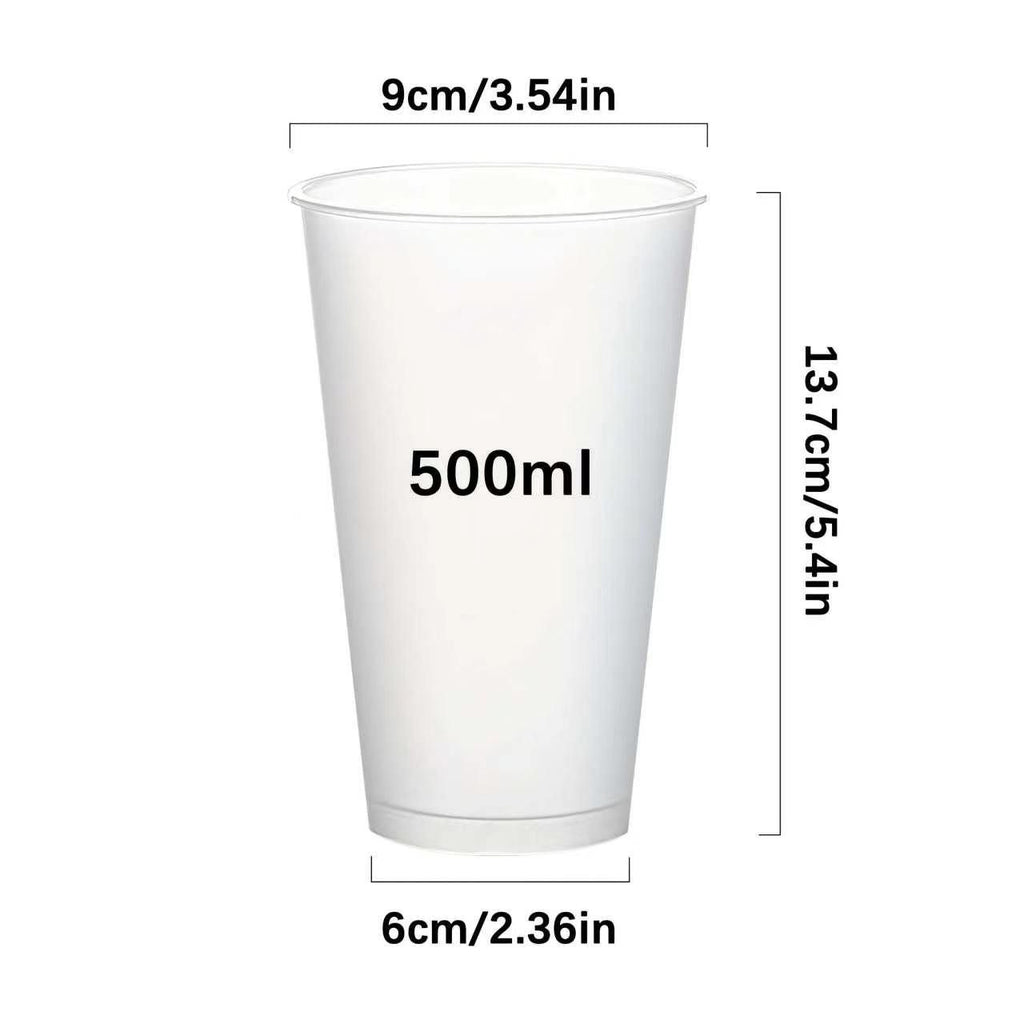 500ml Einweg-Mattbecher (100 Stück)