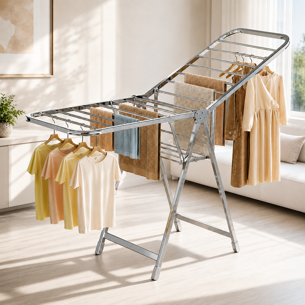 Klappbarer Wäscheständer, 160 cm