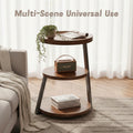3-Tier Round End Table